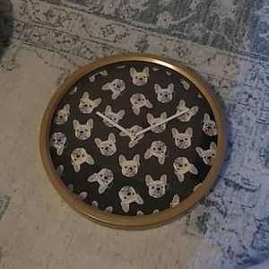 French Bulldog wall clock